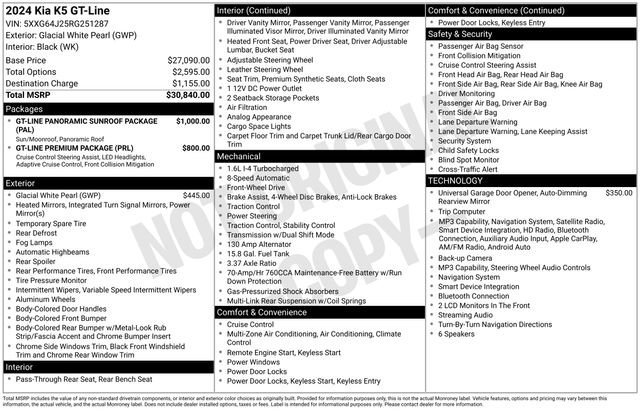 Used 2024 Kia K5 GT-Line FWD image 15
