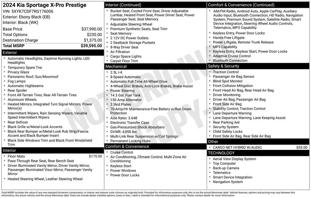 Used 2024 Kia Sportage X-Pro Prestige AWD/4WD image 11
