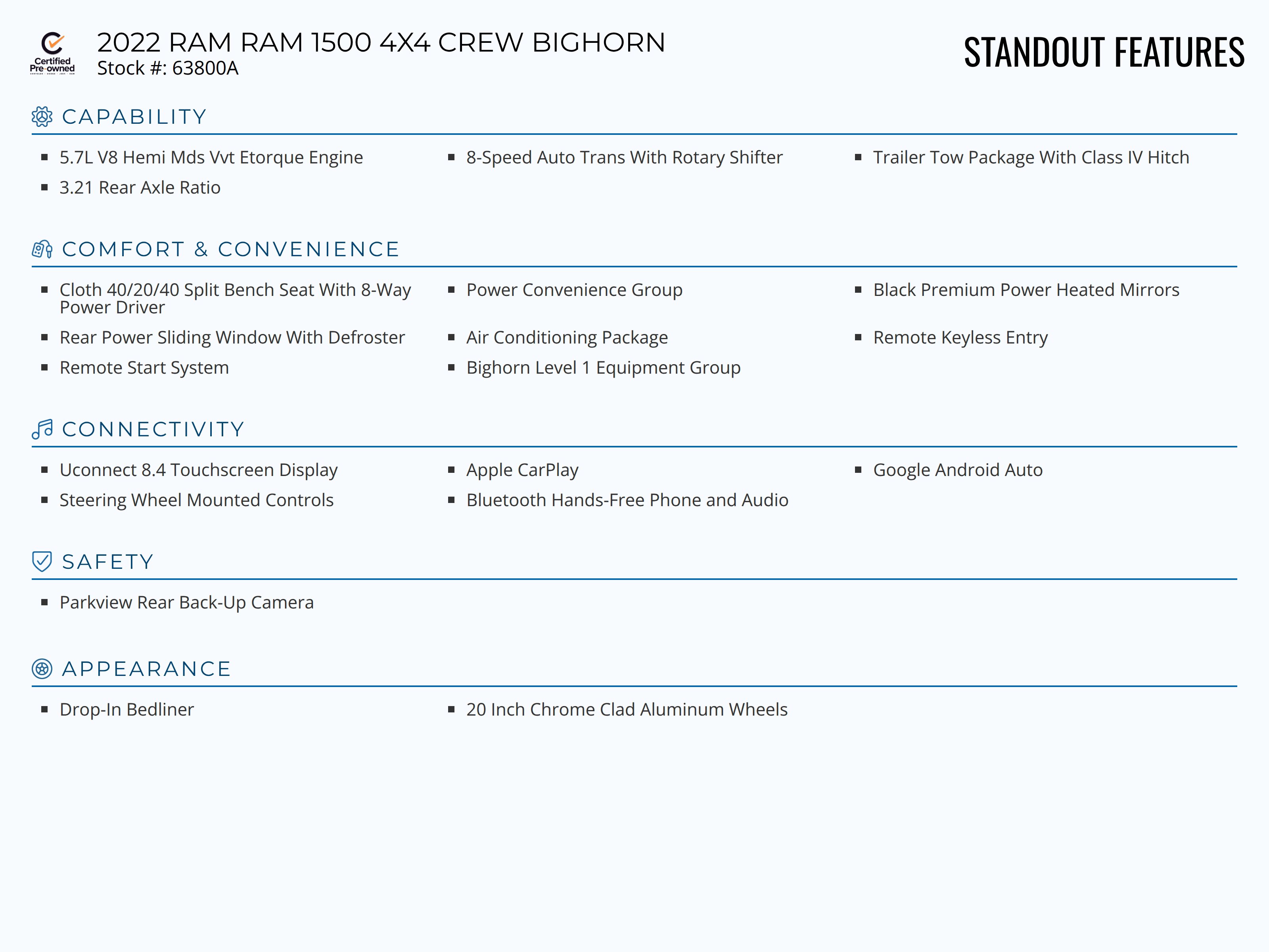 Certified 2022 RAM 1500 Big Horn image 2