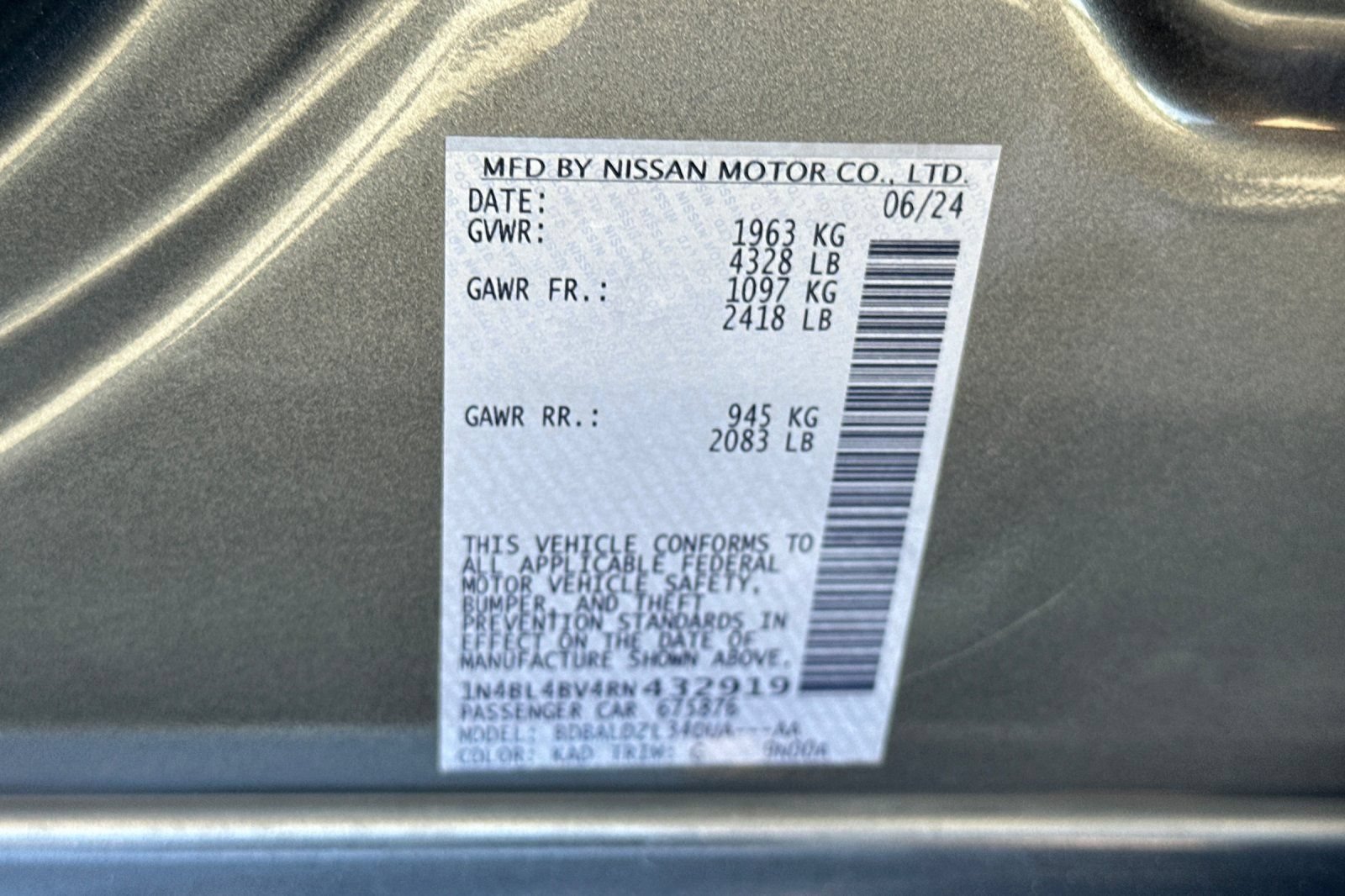 Used 2024 Nissan Altima 2.5 S FWD image 27
