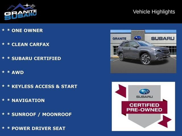 Used 2025 Subaru Forester Limited AWD/4WD image 2