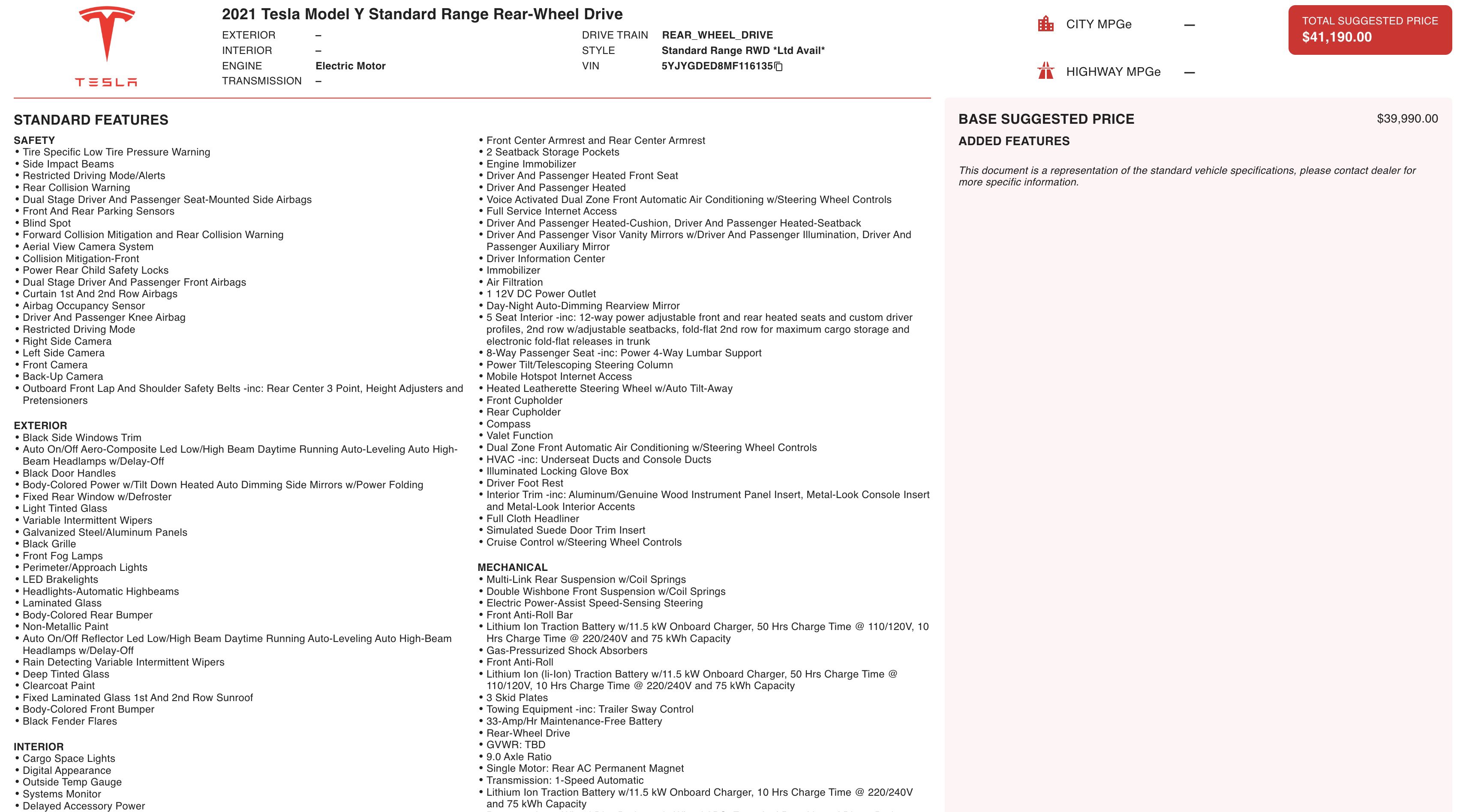 Used 2021 Tesla Model Y 2WD image 3