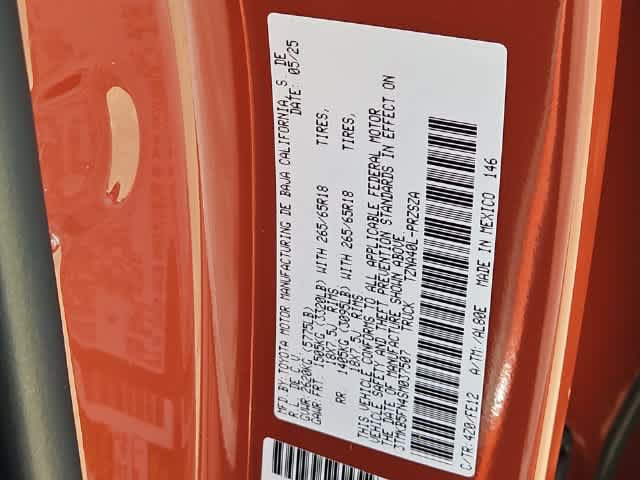 Certified 2025 Toyota Tacoma TRD Sport RWD image 30