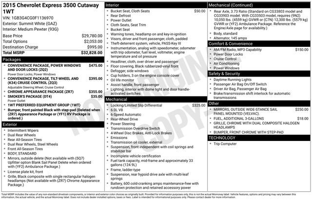 Used 2015 Chevrolet Express 3500 Extended RWD image 7