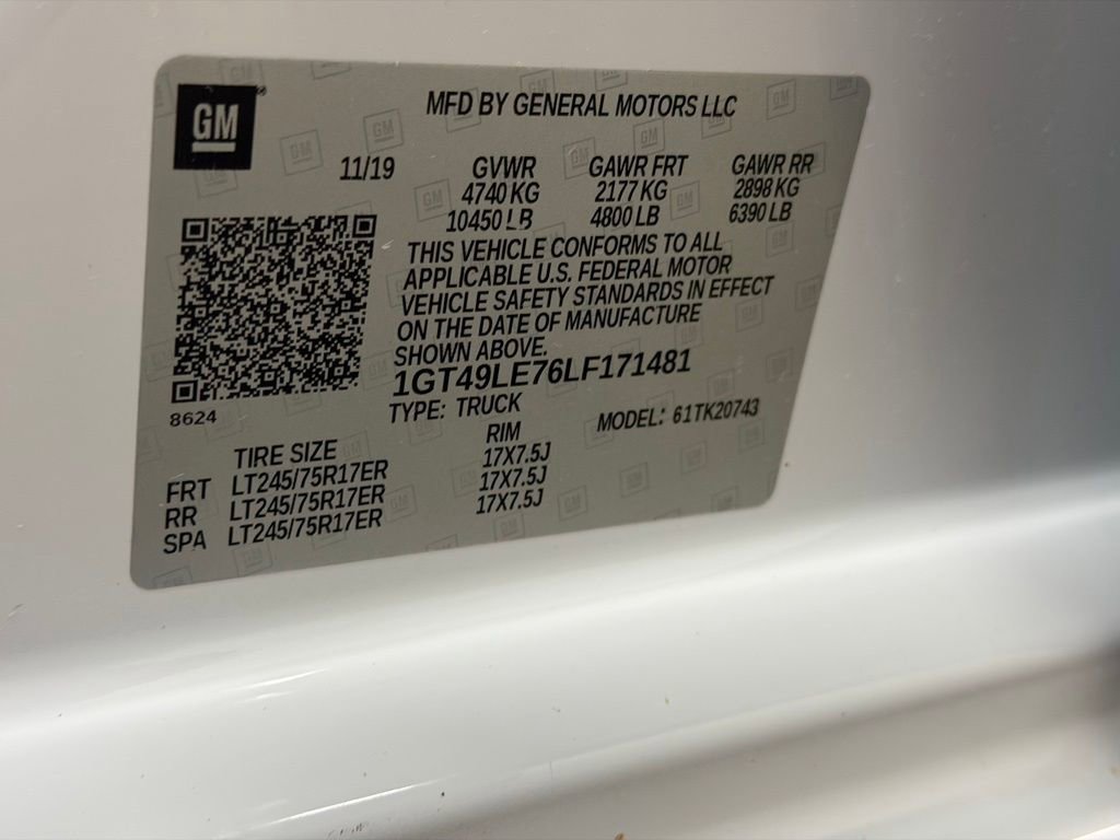 Certified 2020 GMC Sierra 2500 4x4 Crew Cab w/ Fleet Convenience Package image 48