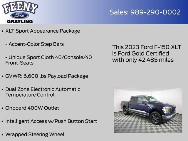 Certified 2023 Ford F150 XLT w/ Equipment Group 302A High AWD/4WD image 28