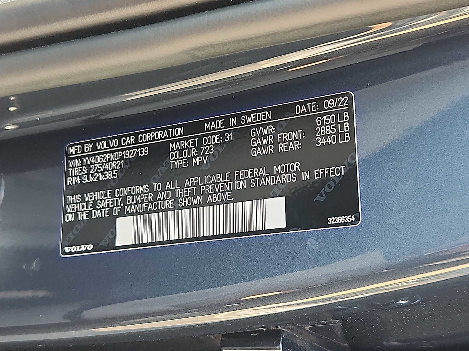 Certified 2023 Volvo XC90 B6 Plus w/ Protection Package Premier image 26