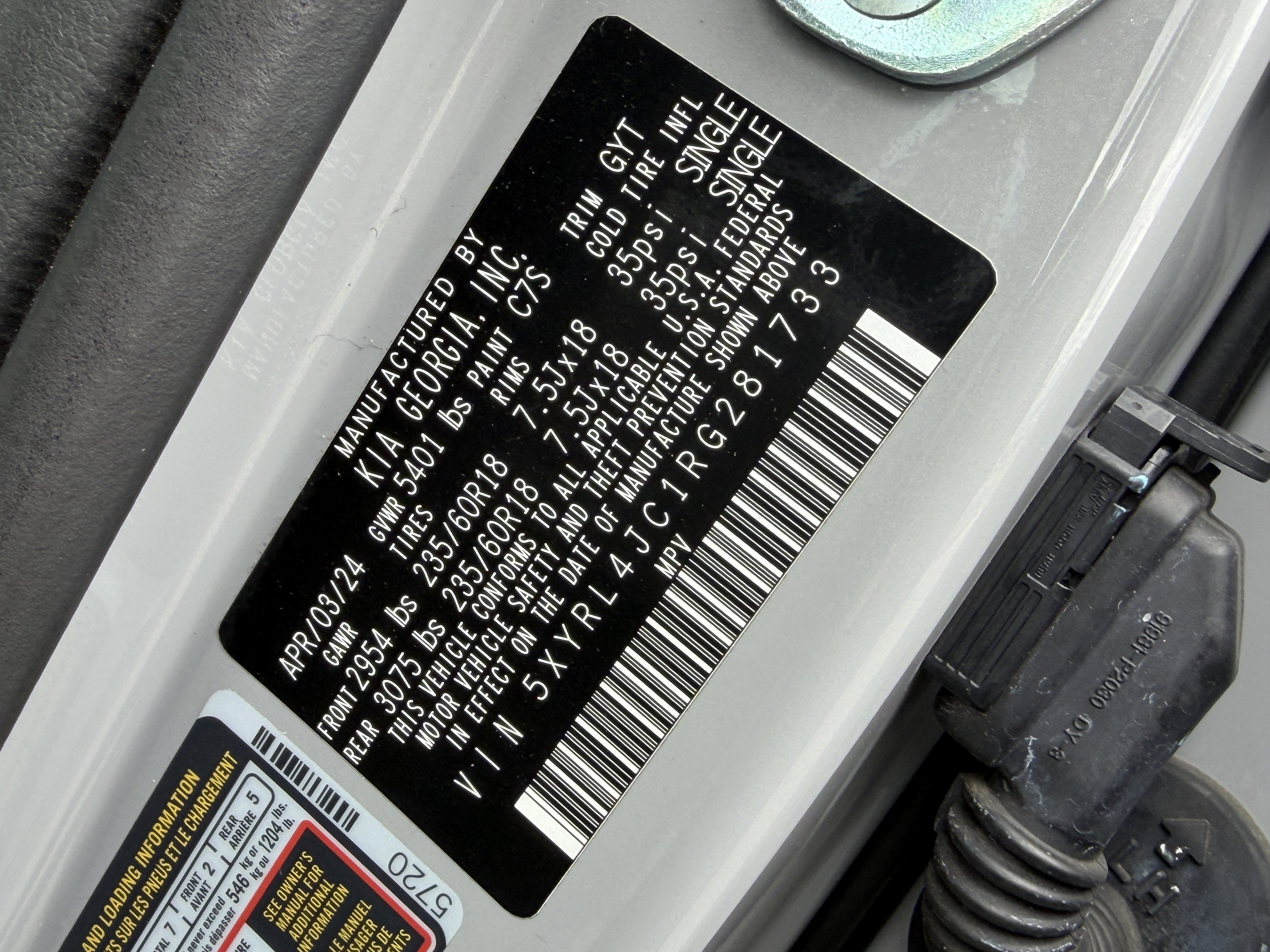 Certified 2024 Kia Sorento S w/ Panoramic Sunroof Package FWD image 31