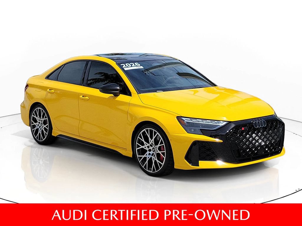 Certified 2026 Audi RS 3 w/ Dynamic Plus Package AWD/4WD image 1