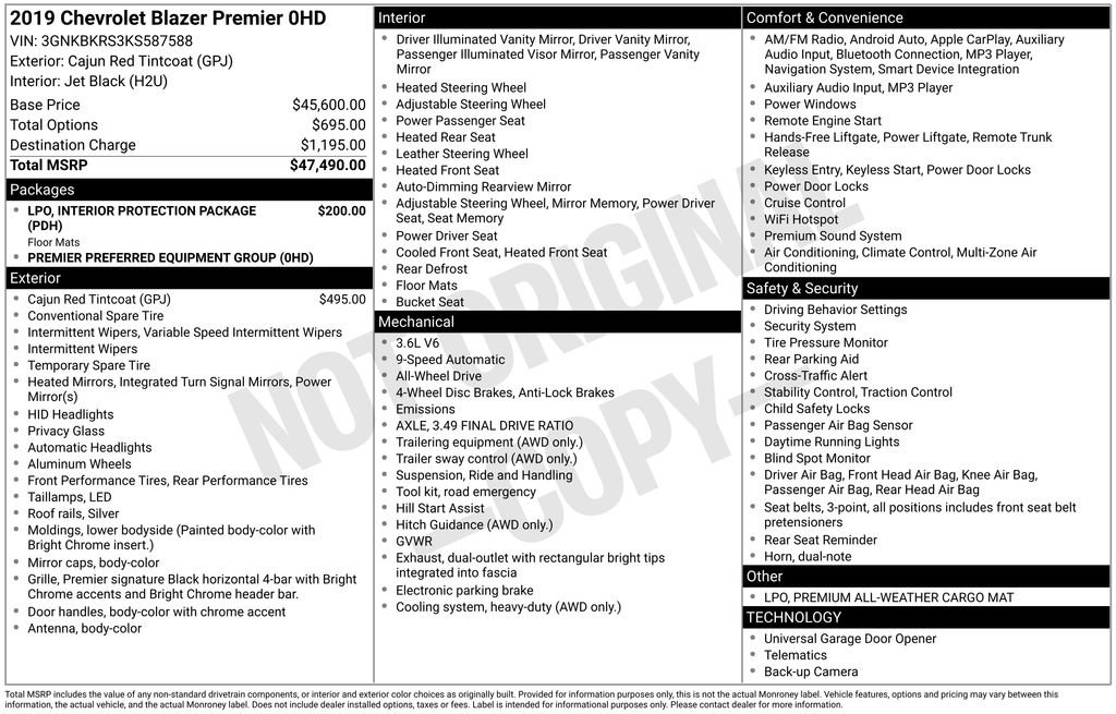 Used 2019 Chevrolet Blazer Premier image 10