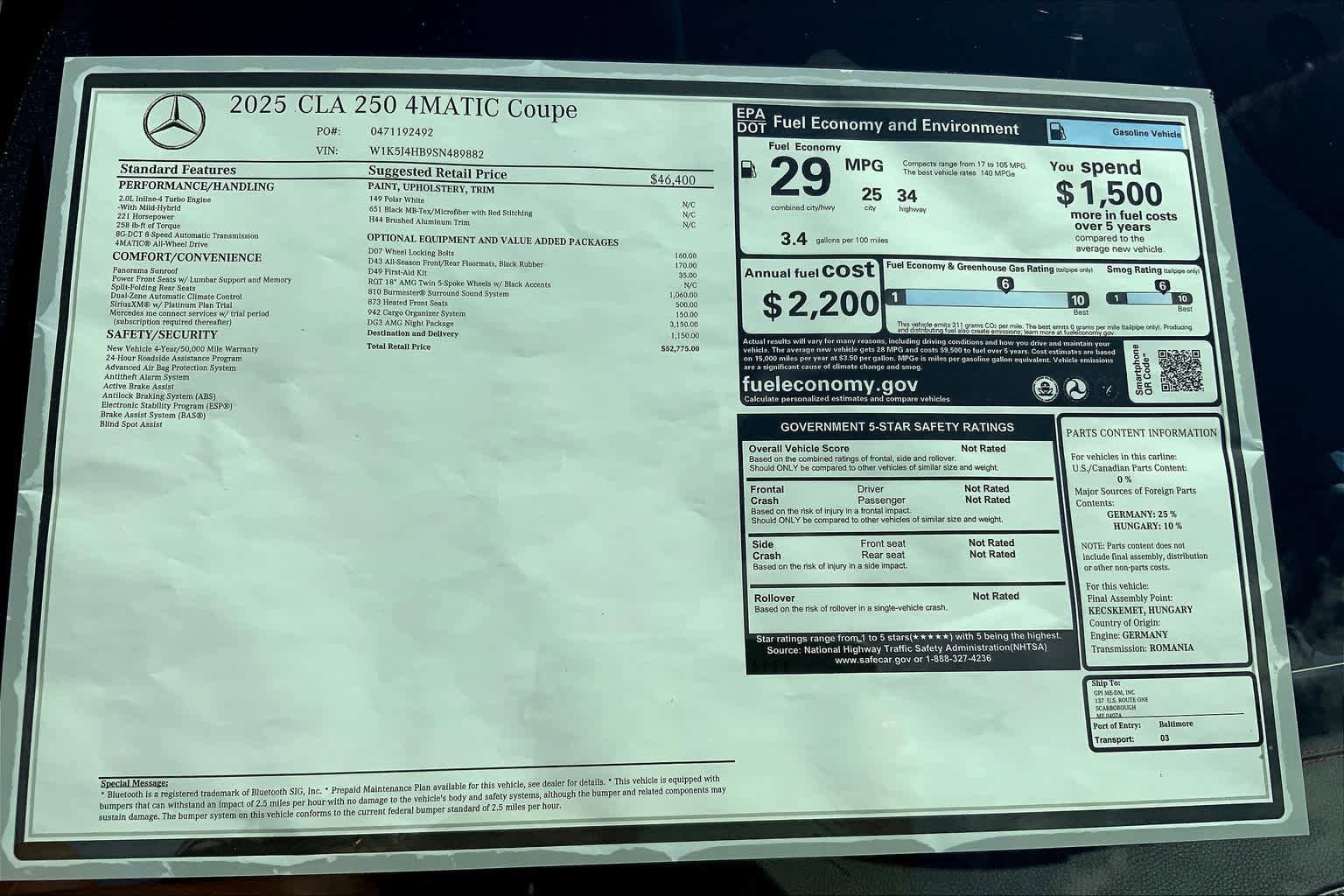 Certified 2025 Mercedes-Benz CLA 250 4MATIC image 26