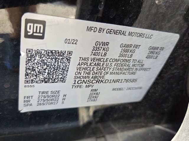 Certified 2022 Chevrolet Tahoe RST RWD image 16
