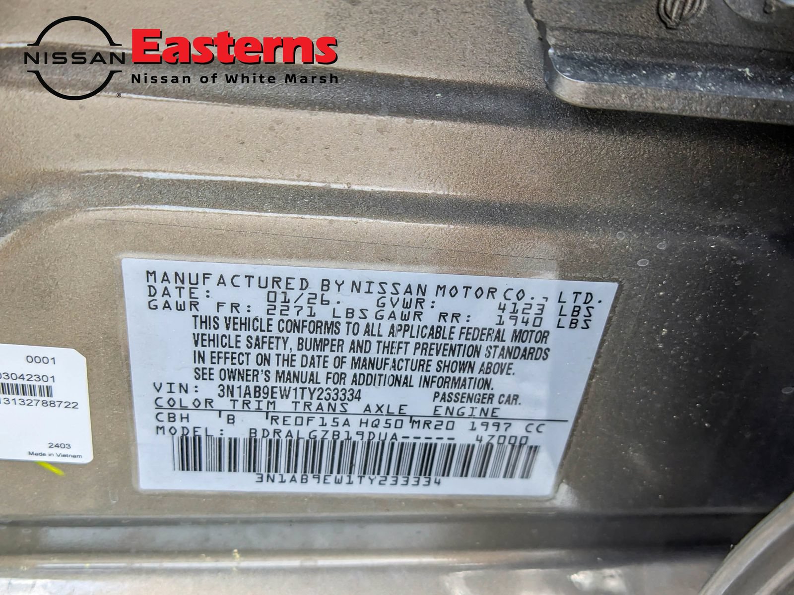 New 2026 Nissan Sentra SL w/ Floor Mat Package FWD image 30