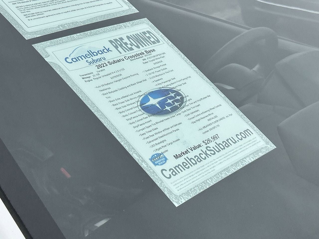 Certified 2023 Subaru Crosstrek 2.0i AWD/4WD image 6