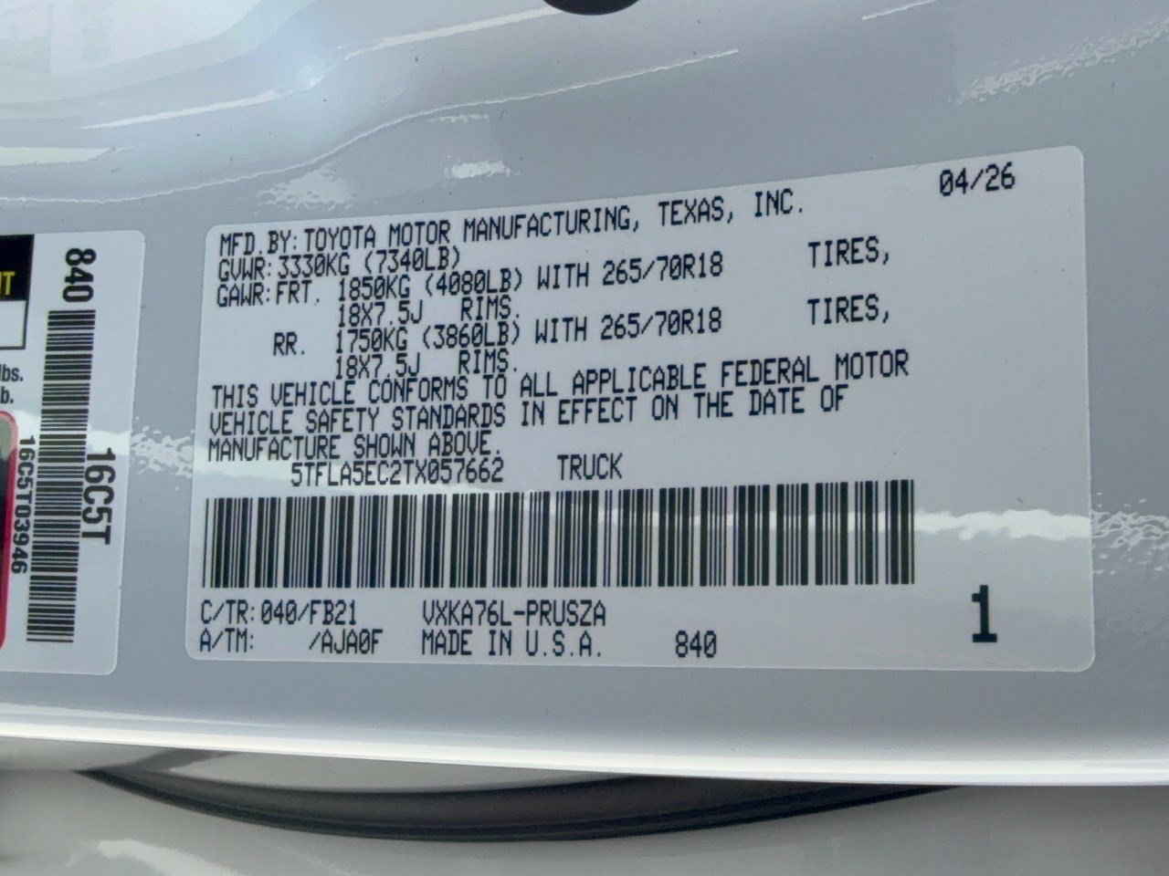 Used 2026 Toyota Tundra SR5 AWD/4WD image 31