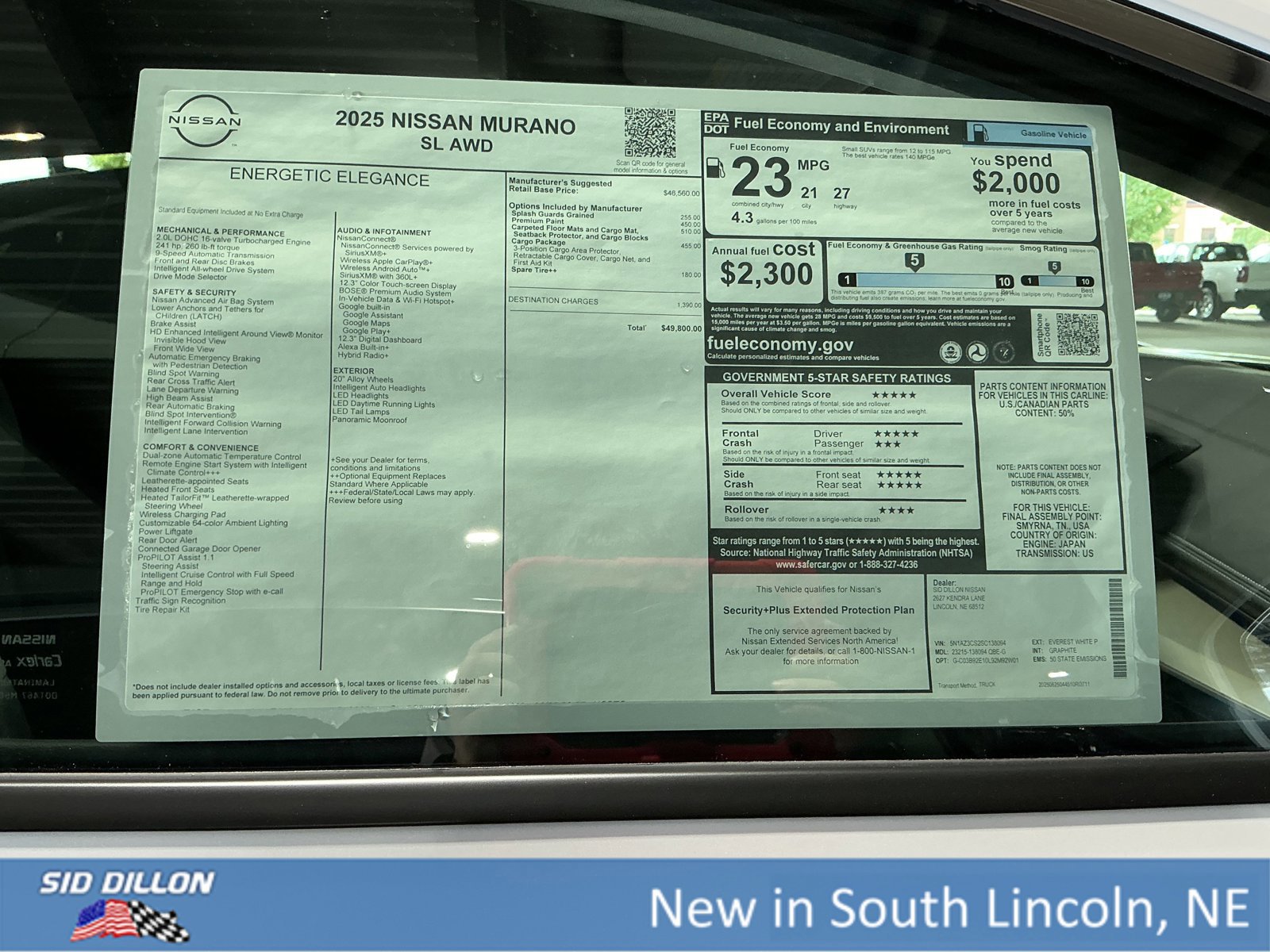 New 2025 Nissan Murano SL w/ Cargo Package image 13