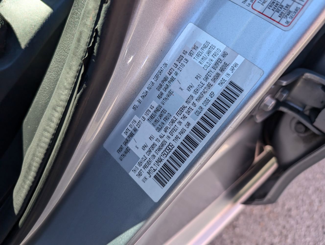 Used 2019 MAZDA MAZDA6 Touring FWD image 26
