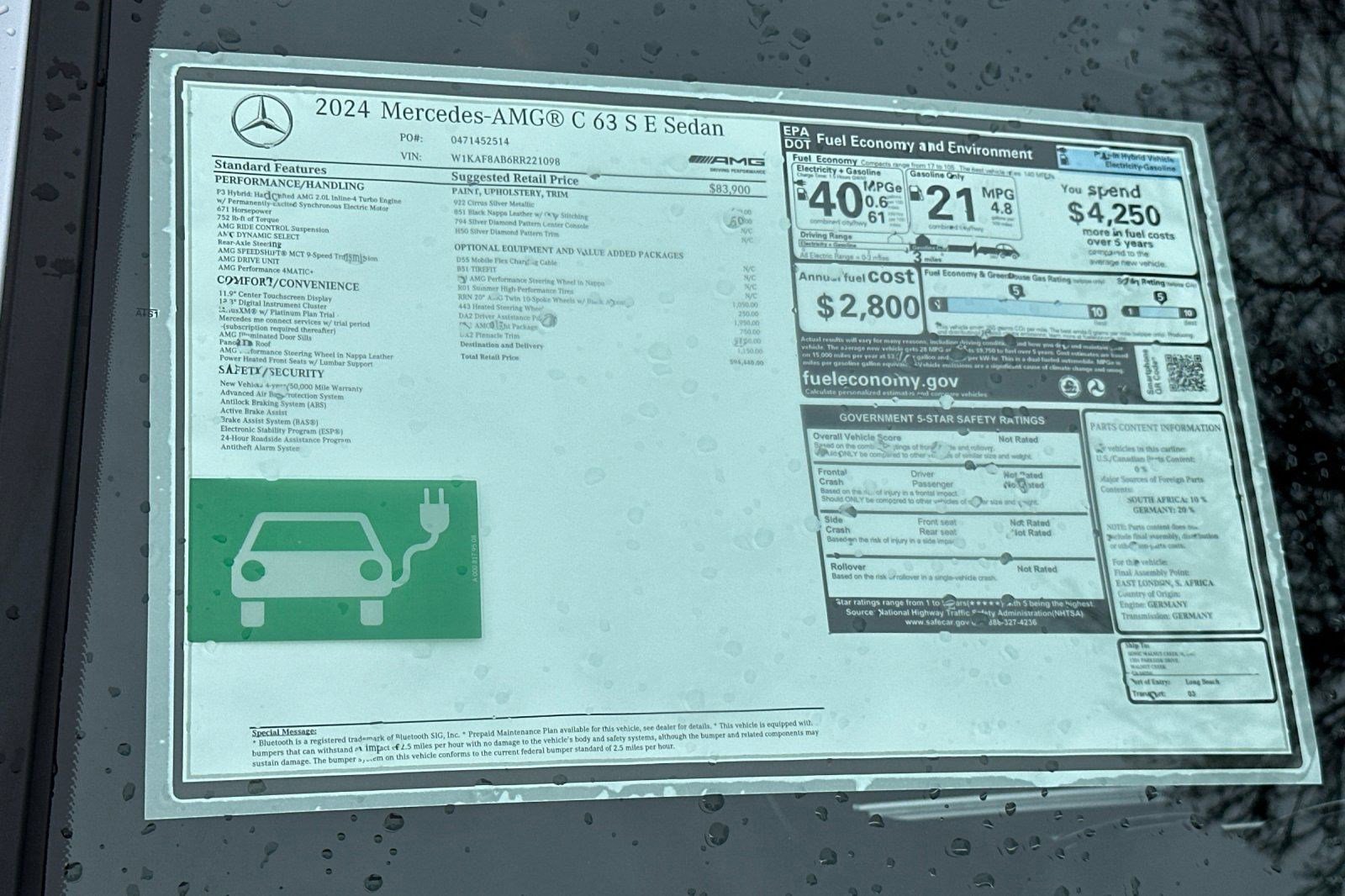 Certified 2024 Mercedes-Benz C 63 AMG S image 22