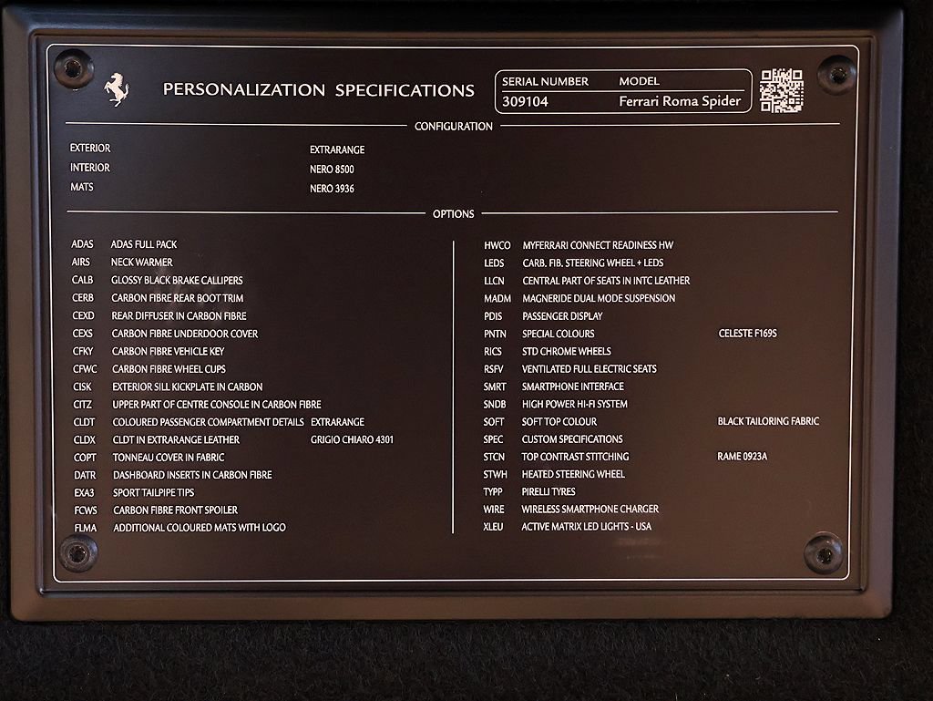 Certified 2024 Ferrari Roma Spider RWD image 79