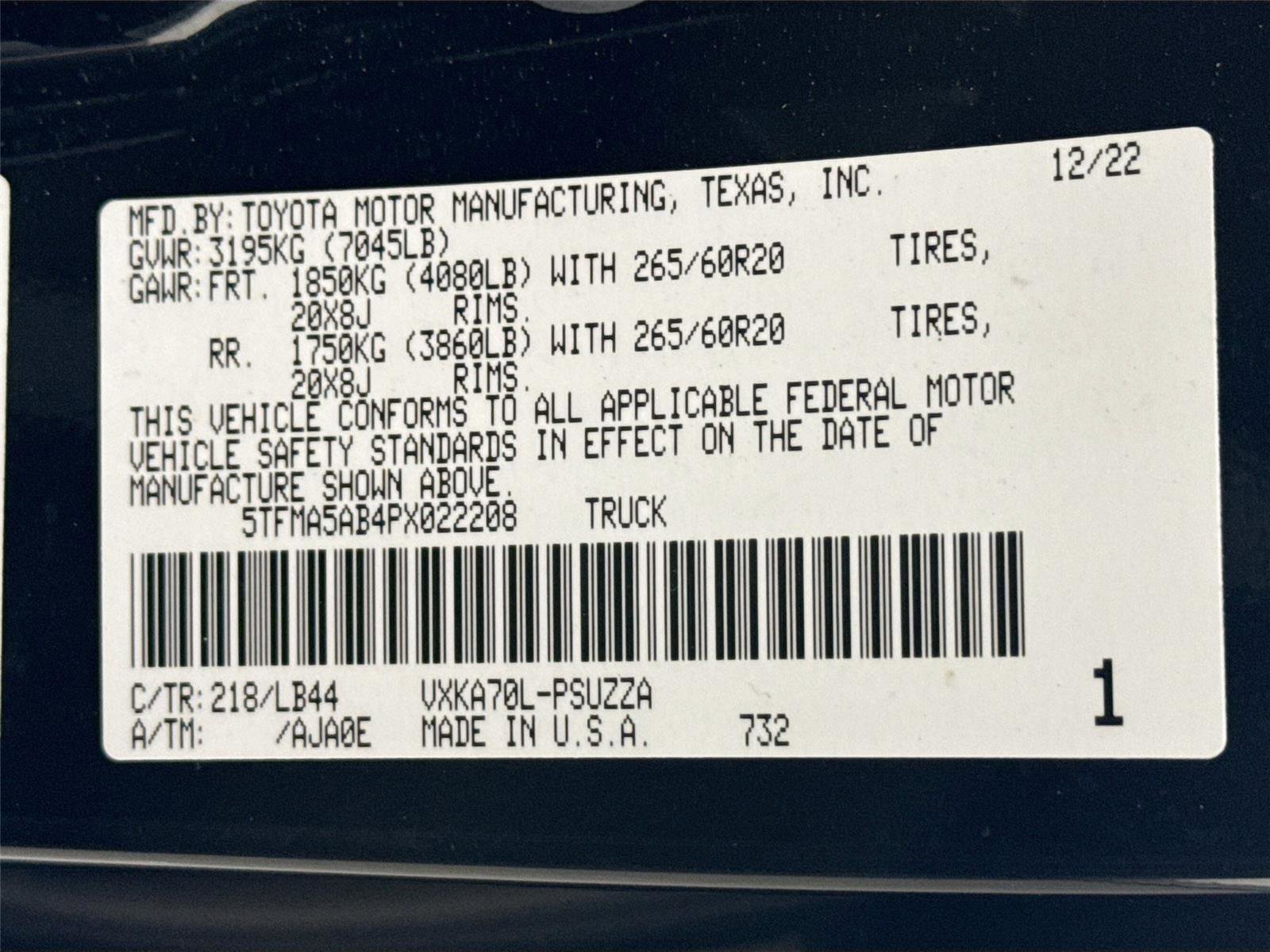 Used 2023 Toyota Tundra 1794 Edition image 50