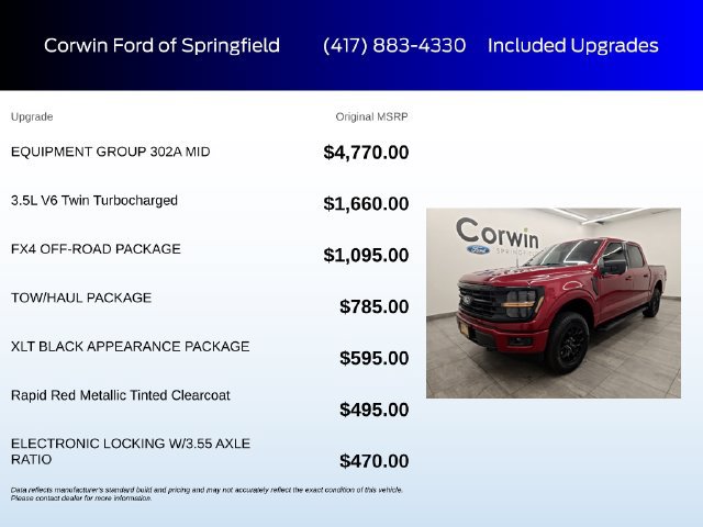 Certified 2024 Ford F150 XLT w/ Equipment Group 302A MID AWD/4WD image 6