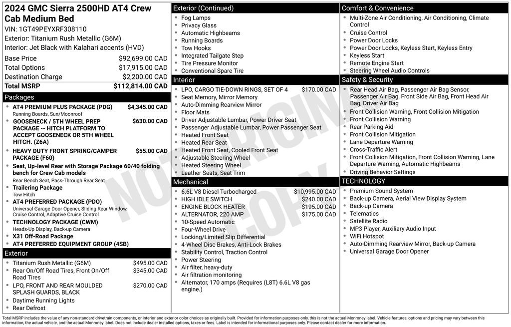 Used 2024 GMC Sierra 2500 AT4 w/ AT4 Premium Plus Package AWD/4WD image 4