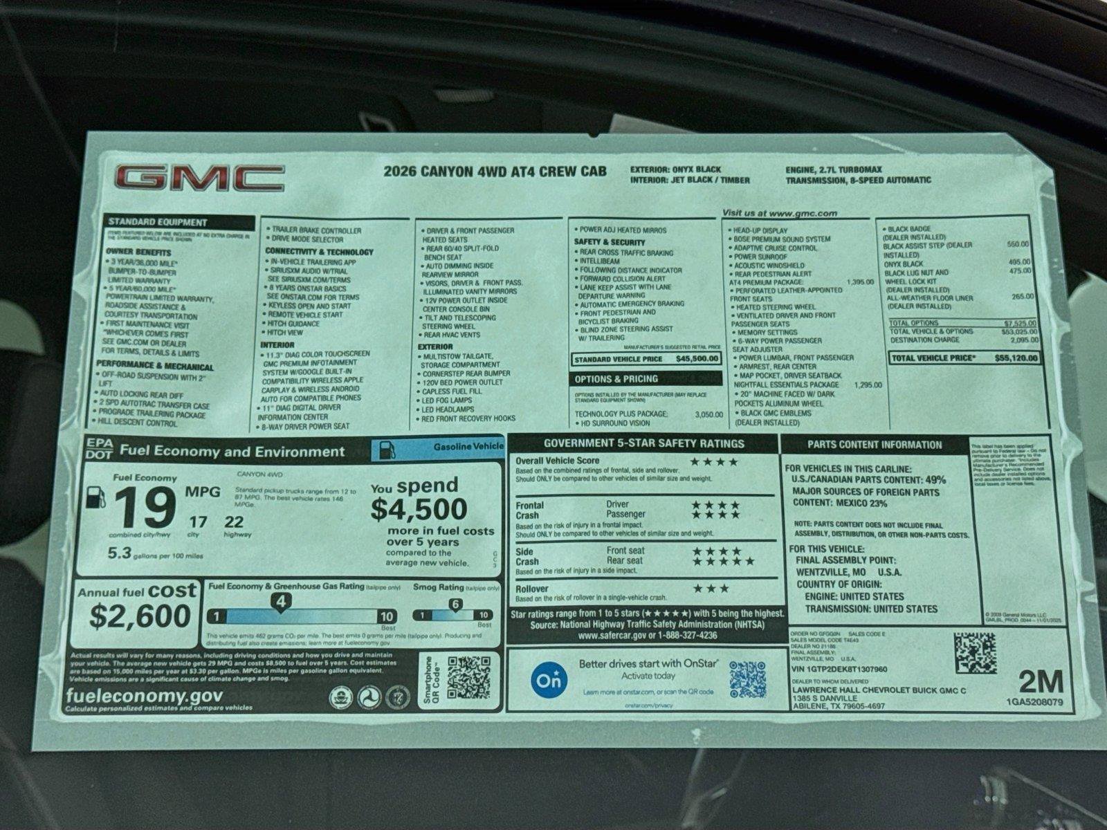 New 2026 GMC Canyon AT4 w/ Technology Plus Package AWD/4WD image 20