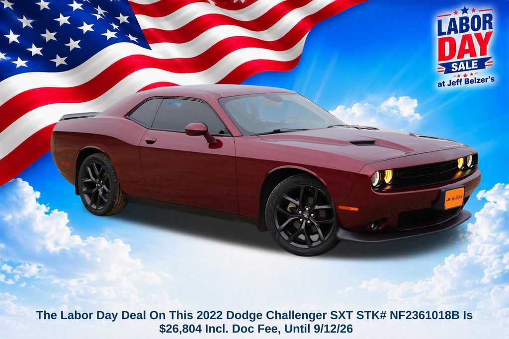 Certified 2022 Dodge Challenger SXT w/ Driver Convenience Group RWD image 1
