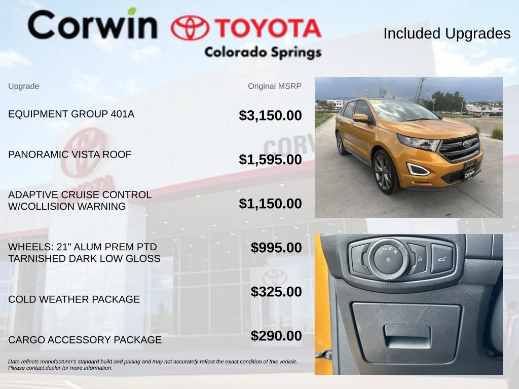 Used 2016 Ford Edge Sport w/ Equipment Group 401A AWD/4WD image 4