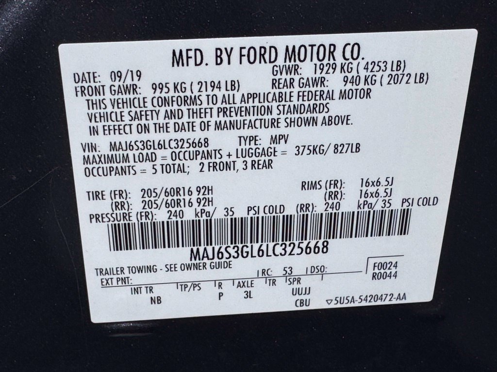 Used 2020 Ford EcoSport SE AWD/4WD image 43
