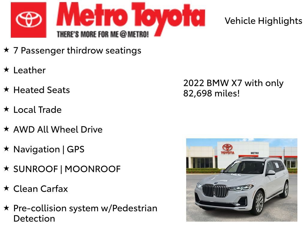 Used 2022 BMW X7 xDrive40i w/ Premium Package image 8
