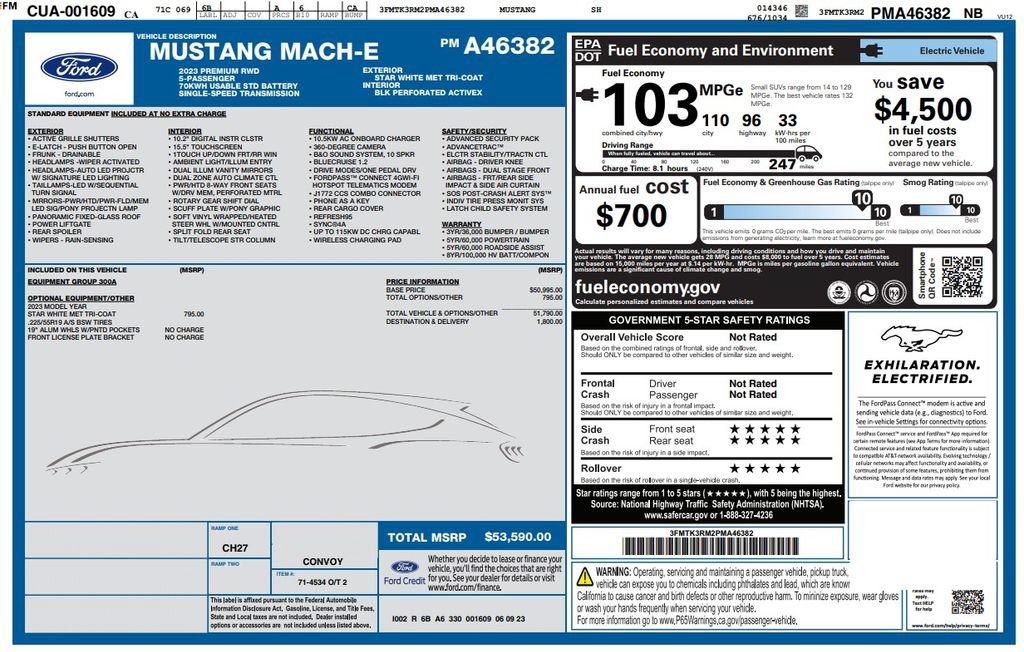 Used 2023 Ford Mustang Mach-E Premium RWD image 4