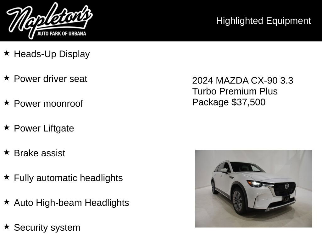 Used 2024 MAZDA CX-90 3.3 Turbo w/ Premium Plus Pkg AWD/4WD image 16