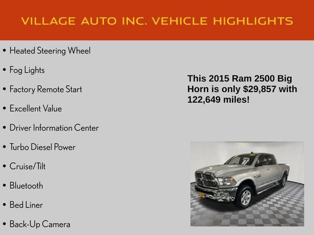 Used 2015 RAM 2500 Big Horn image 14