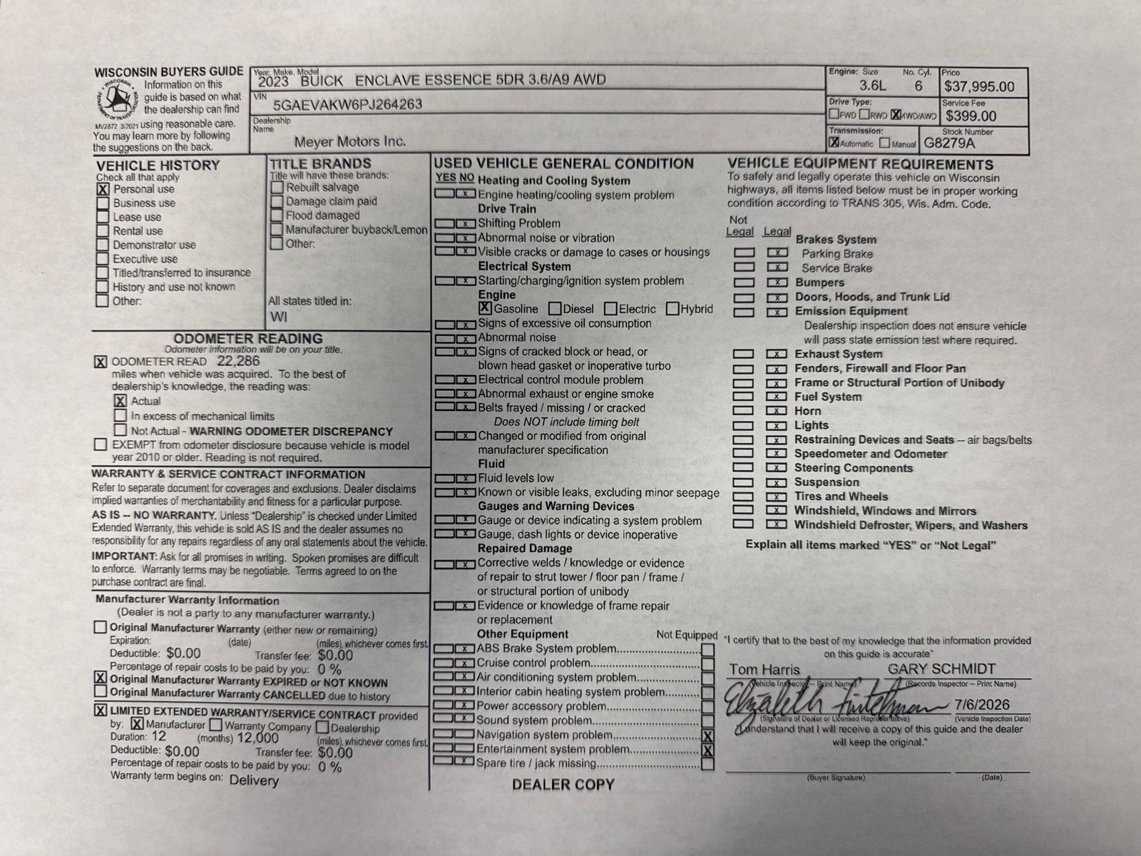 Certified 2023 Buick Enclave Essence w/ Experience Buick Package AWD/4WD image 35