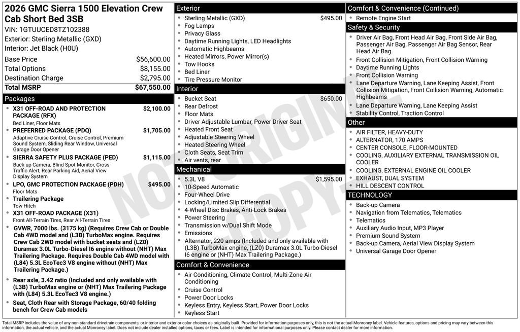 New 2026 GMC Sierra 1500 Elevation image 28