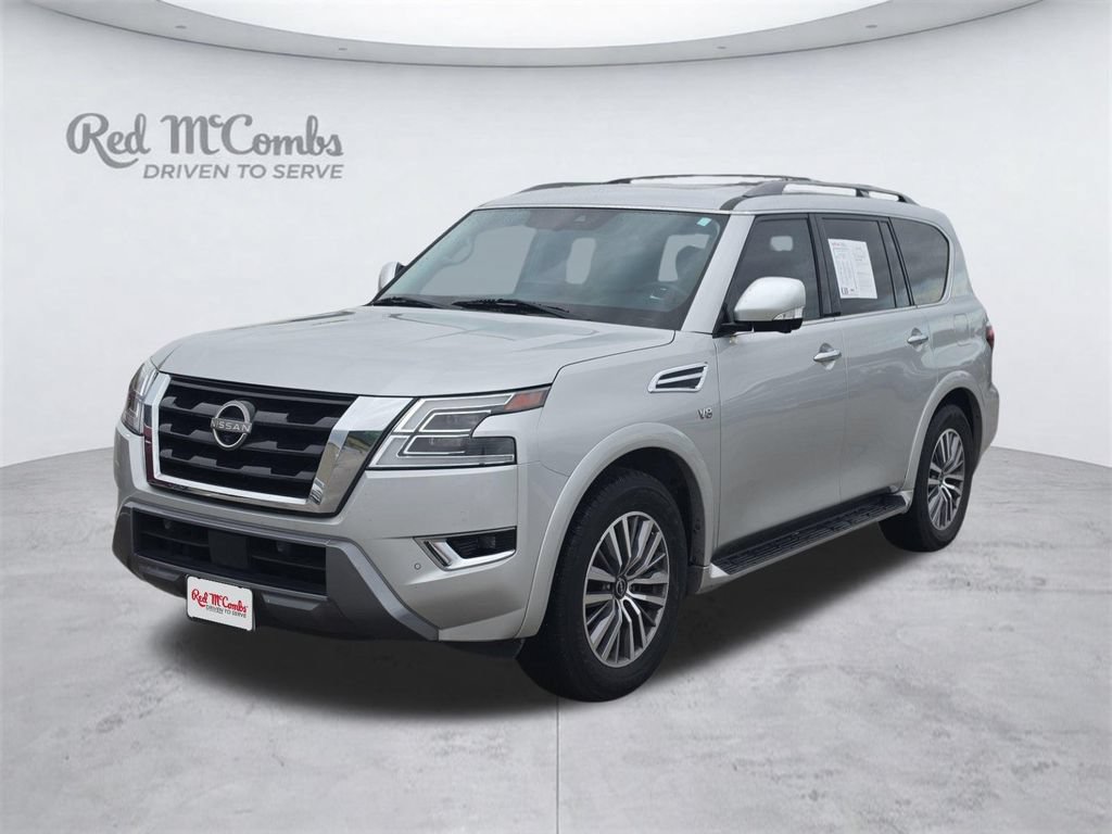 Used 2021 Nissan Armada SL w/ Captain's Chairs Package RWD image 1