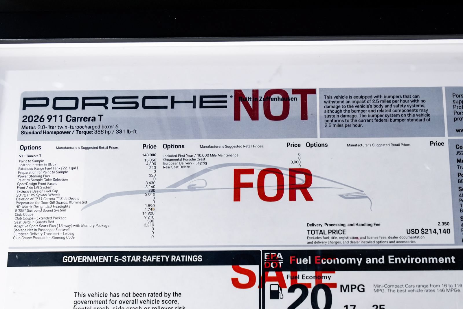 Used 2026 Porsche 911 Carrera T RWD image 2