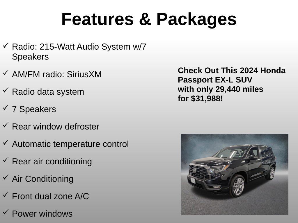 Certified 2024 Honda Passport EX-L image 8