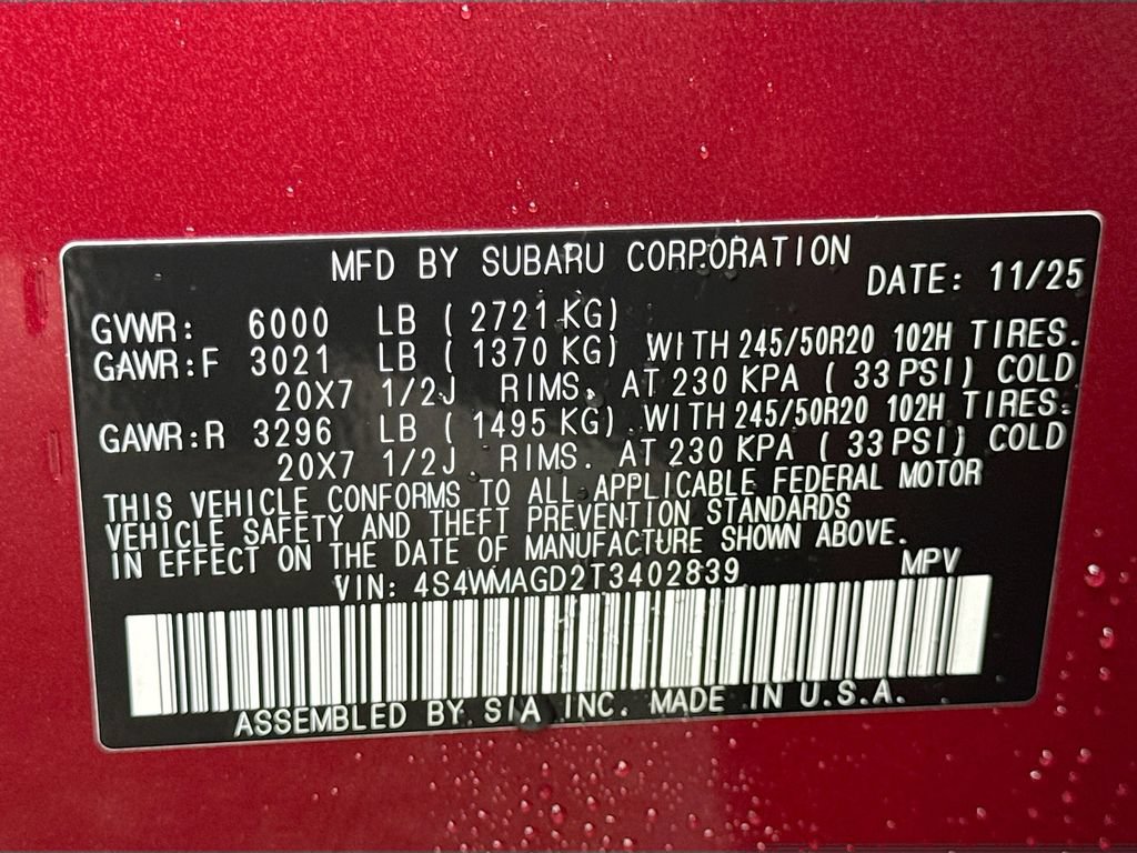 Used 2026 Subaru Ascent Limited AWD/4WD image 46