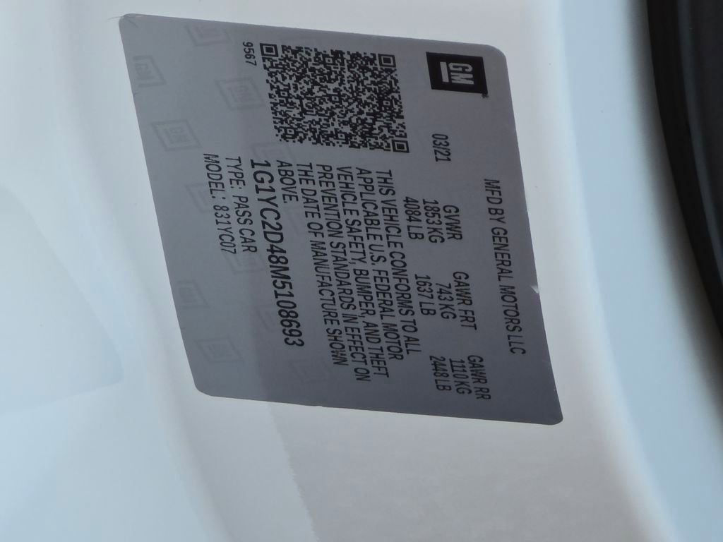 Used 2021 Chevrolet Corvette Stingray Premium Cpe w/ Z51 Performance Package image 29