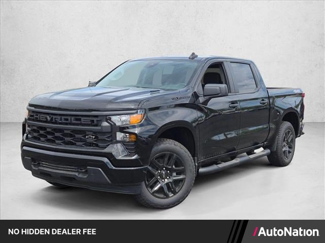 New 2026 Chevrolet Silverado 1500 Custom w/ Turbomax Blackout Package AWD/4WD image 1