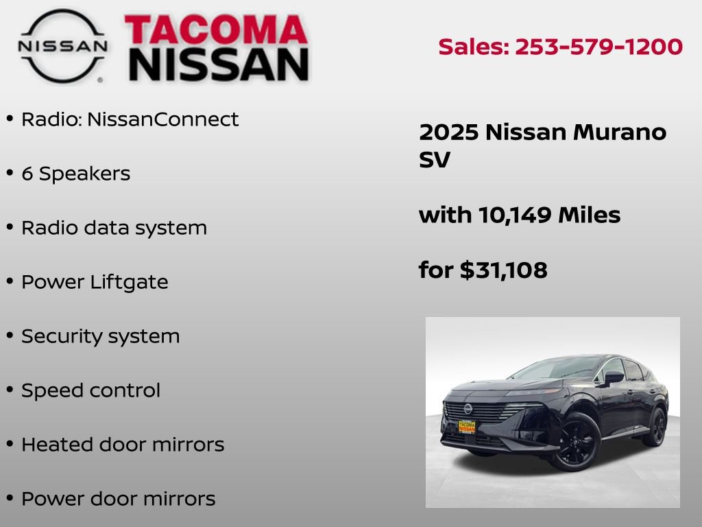 Used 2025 Nissan Murano SV AWD/4WD image 6