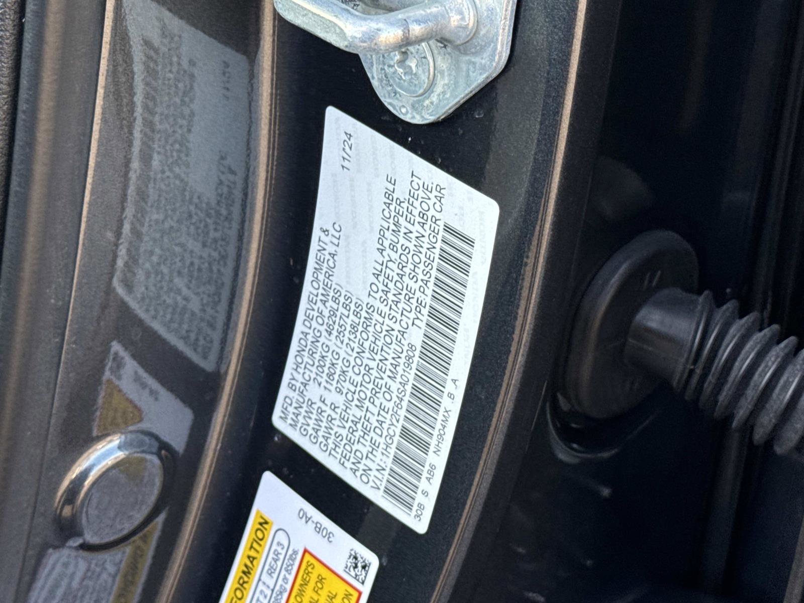 Certified 2025 Honda Accord EX-L image 30