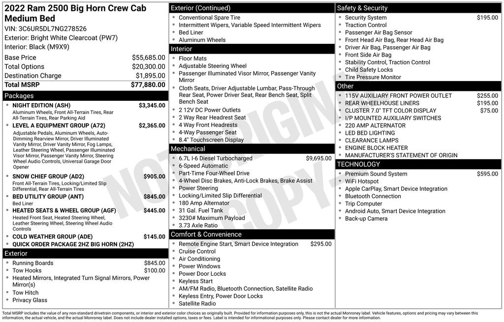 Used 2022 RAM 2500 Big Horn w/ Night Edition AWD/4WD image 36