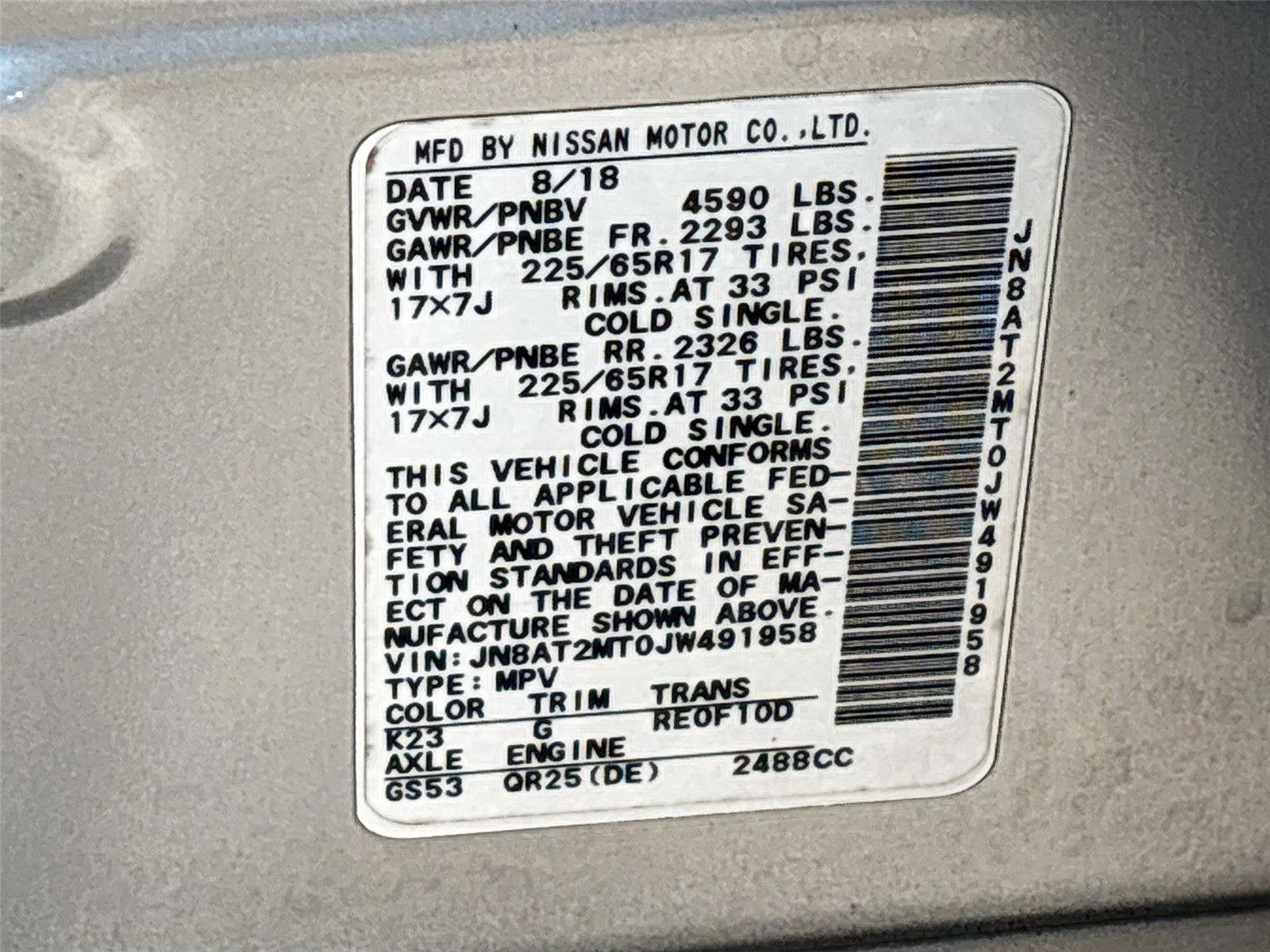 Used 2018 Nissan Rogue SV FWD image 31