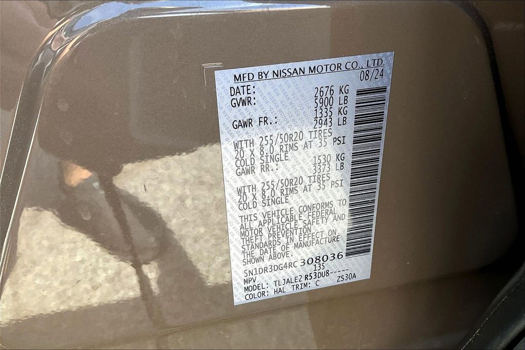 Used 2024 Nissan Pathfinder Platinum w/ Cargo Package FWD image 34