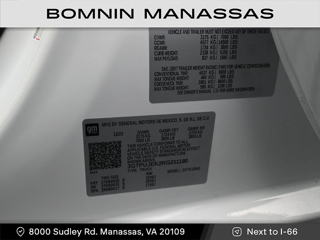 Used 2024 GMC Sierra 1500 Elevation AWD/4WD image 14