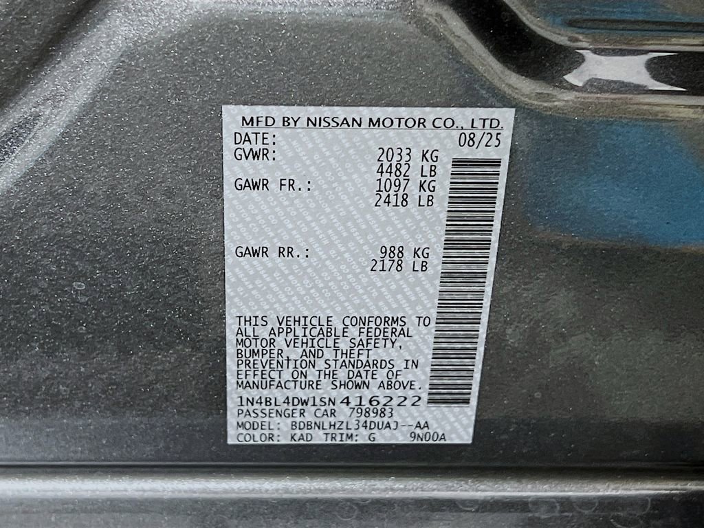 New 2025 Nissan Altima 2.5 SV w/ SV Premium Package image 26