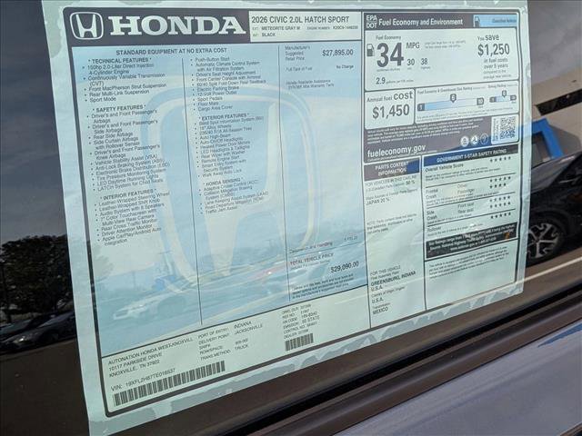 New 2026 Honda Civic Sport image 17
